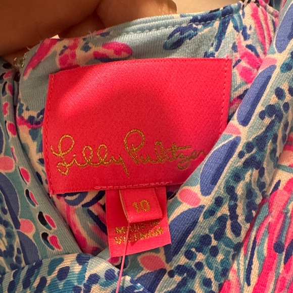 Lilly Pulitzer Blue and Pink Floral Dress 🆕 - Picture 3 of 7